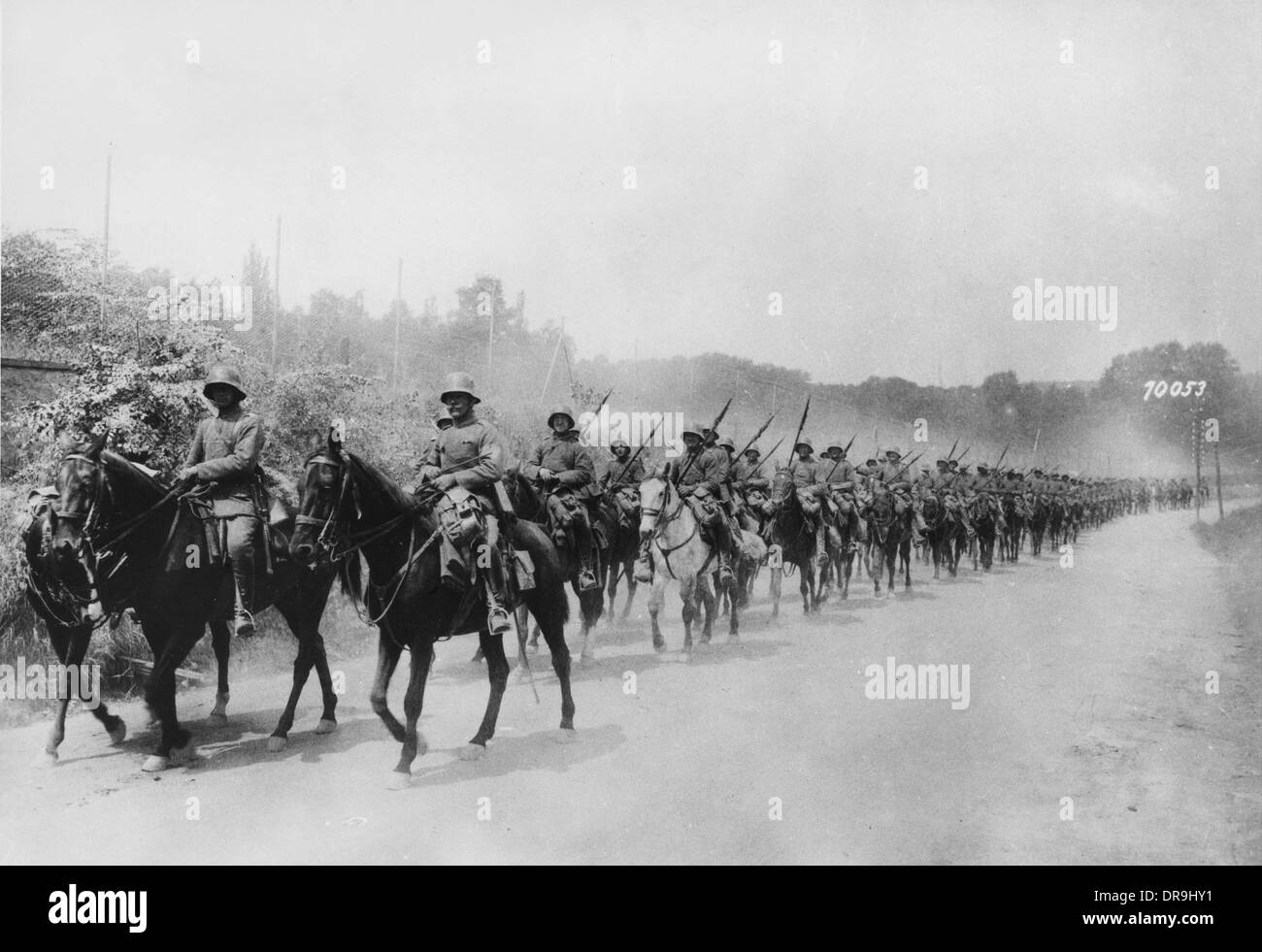 Deutsche Truppen am westlichen Westfront 1918 Stockfoto