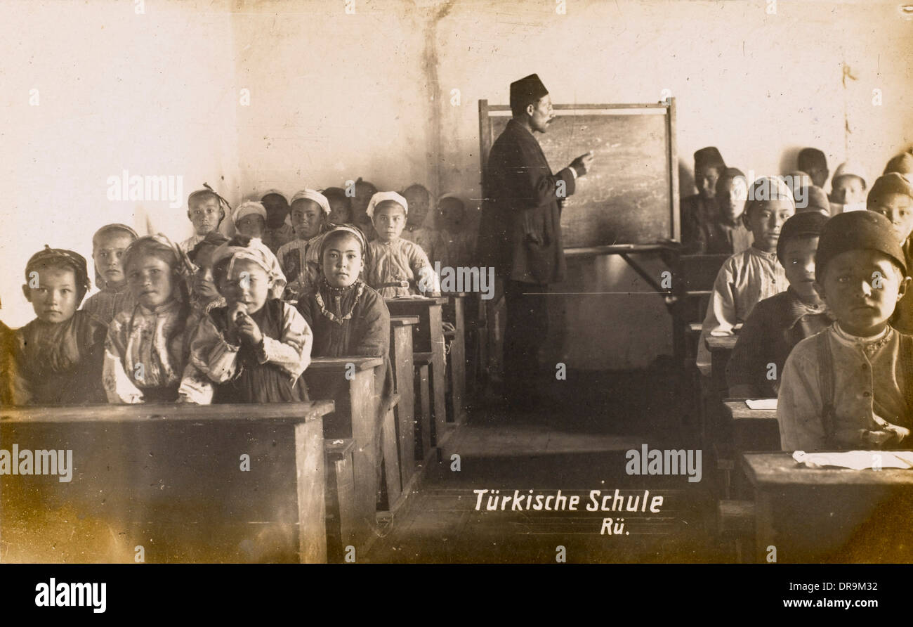 Szene in einer türkischen Schule Stockfoto