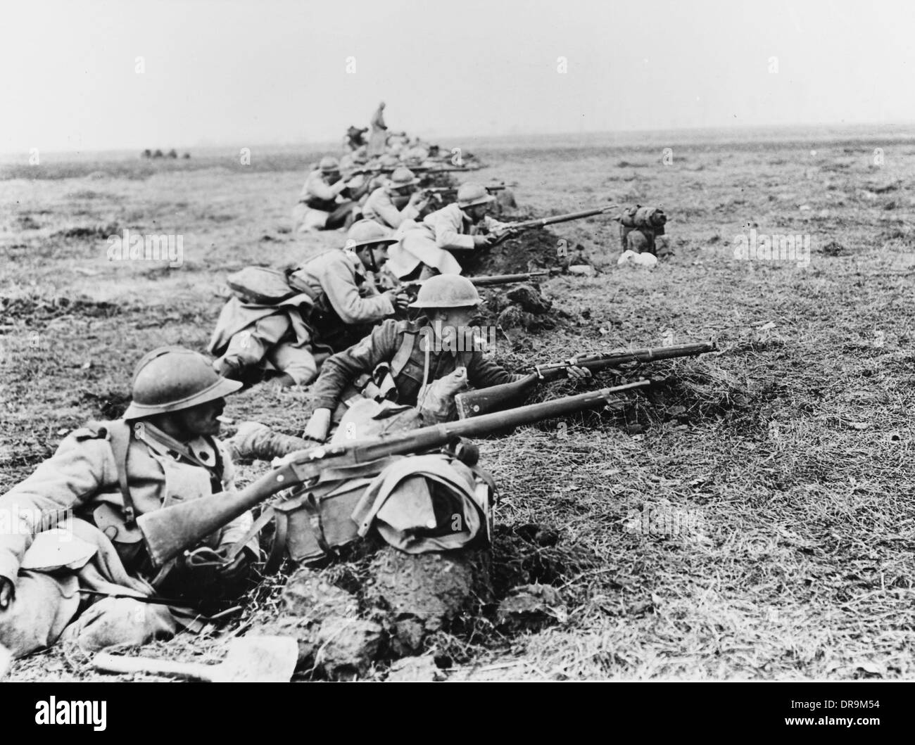 Aktionen der Somme Grenzübergänge 1918 Stockfoto
