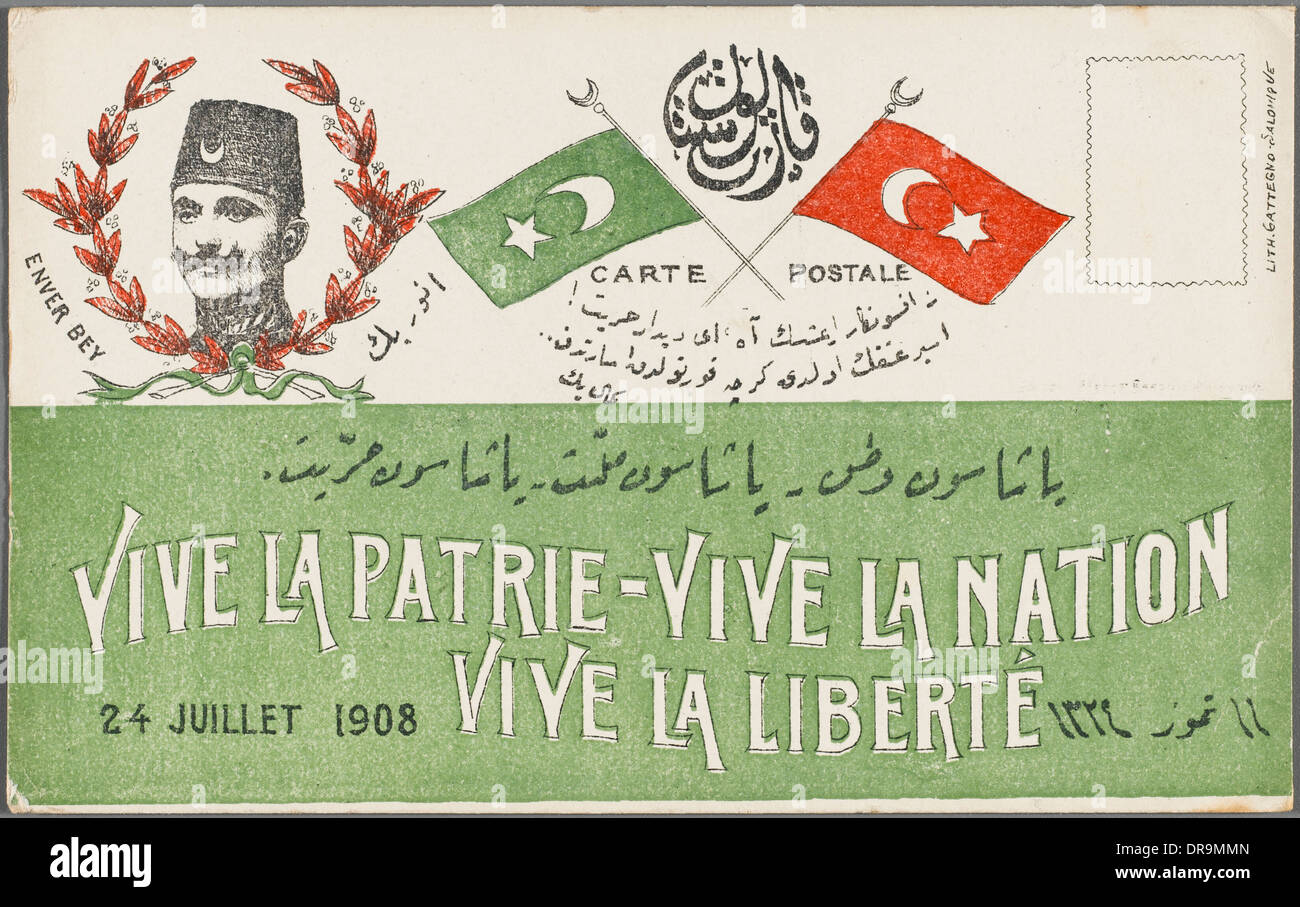 Patriotische Postkarte für die Verfassung Stockfoto