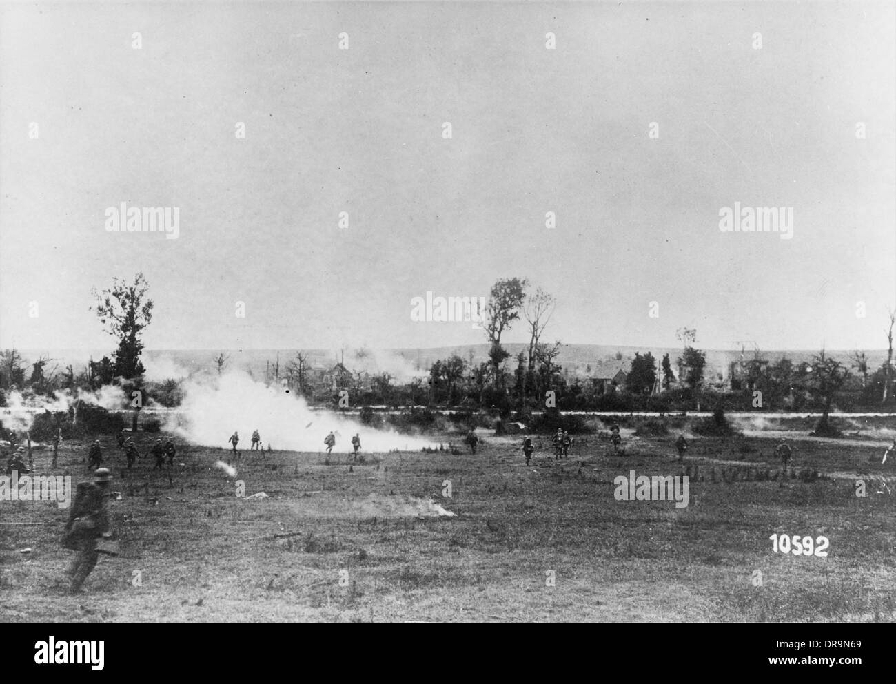 Britische Front in Frankreich, 1918 Stockfoto