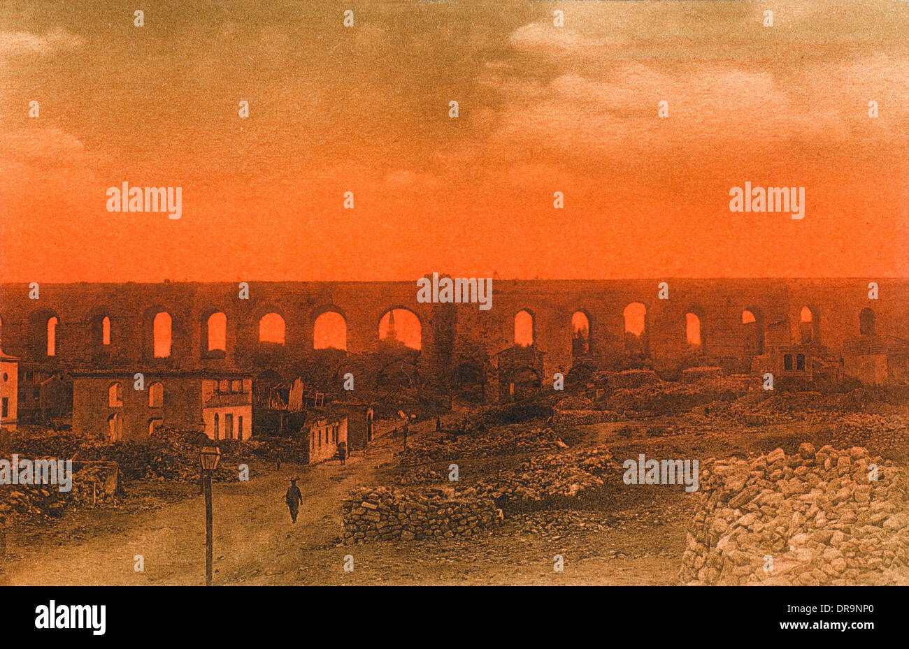 Valens-Aquädukt - Constantinople Stockfoto