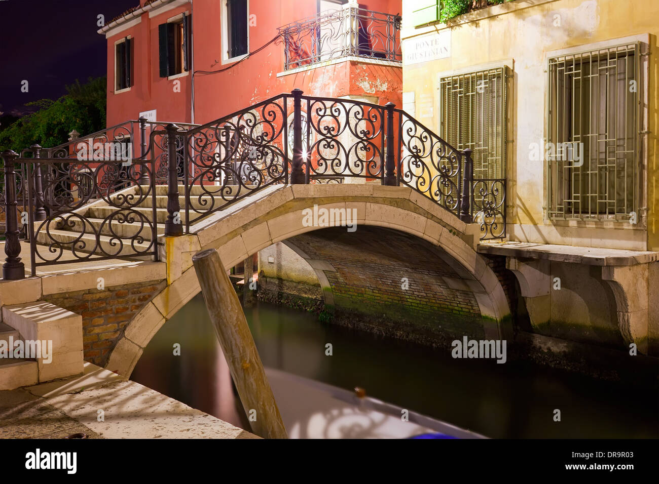 Venedig bei Nacht Stockfoto