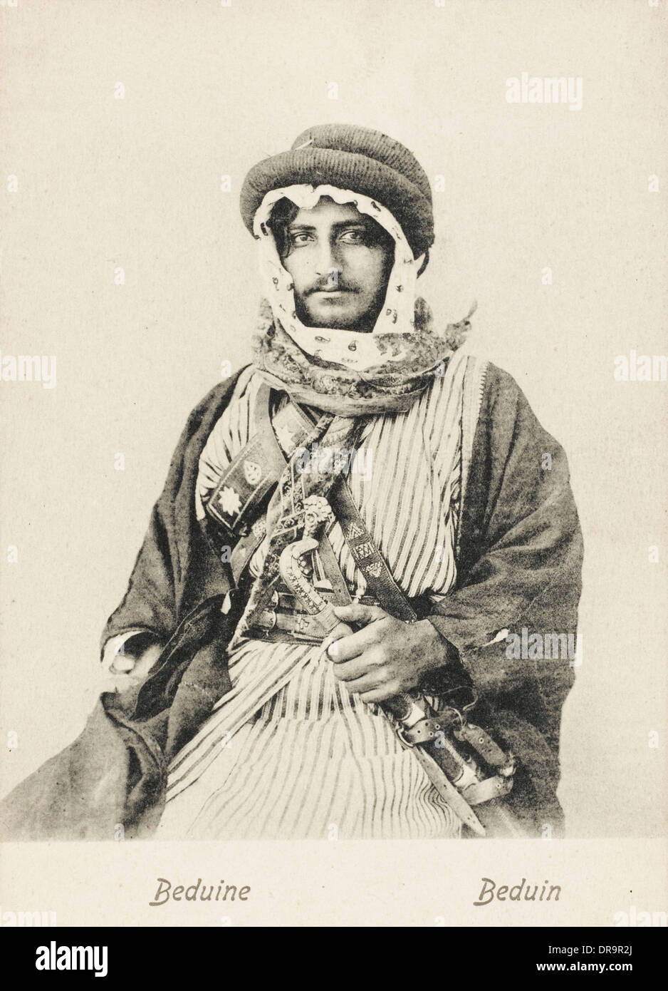 Beduinen Mann - Syrien/Israel Stockfoto