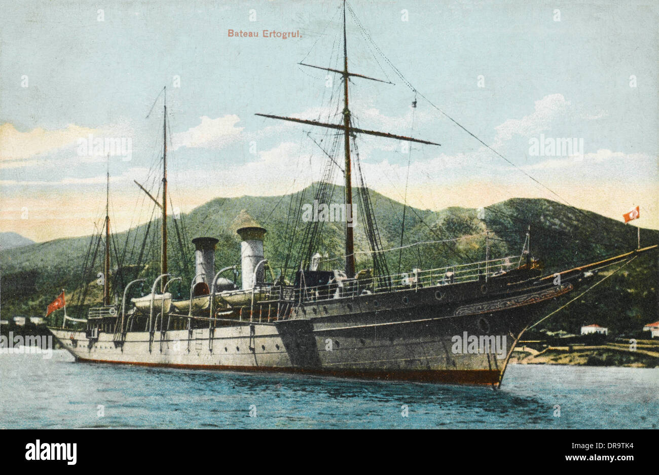 Türkischen Dampfer "Ertogrul" Stockfoto