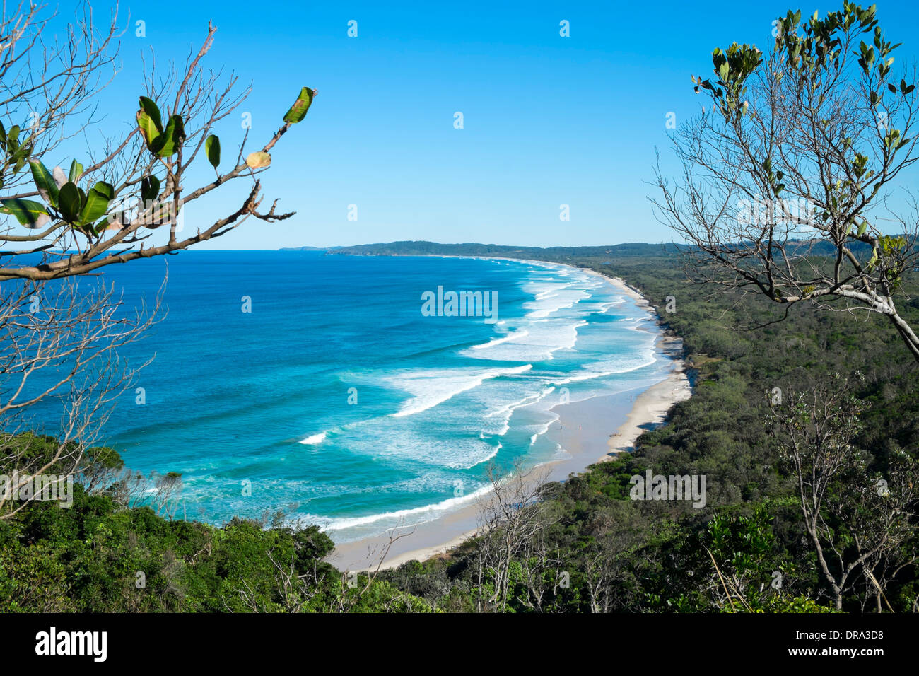 Talg Strand von Byron Bay in New South Wales Australien Stockfoto
