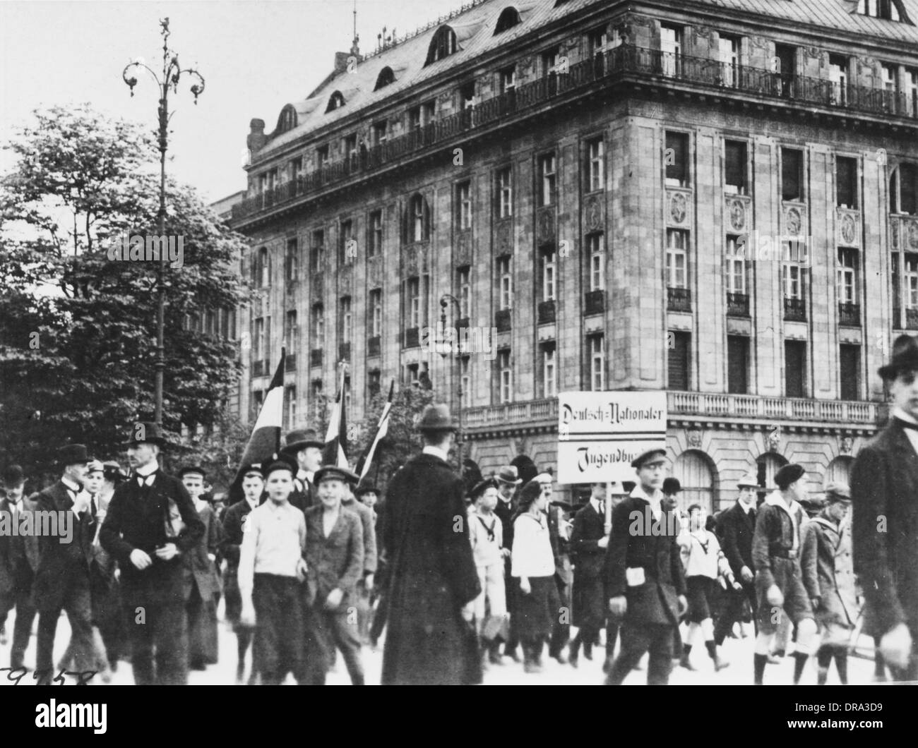 Berliner Demonstration 1919 Stockfoto