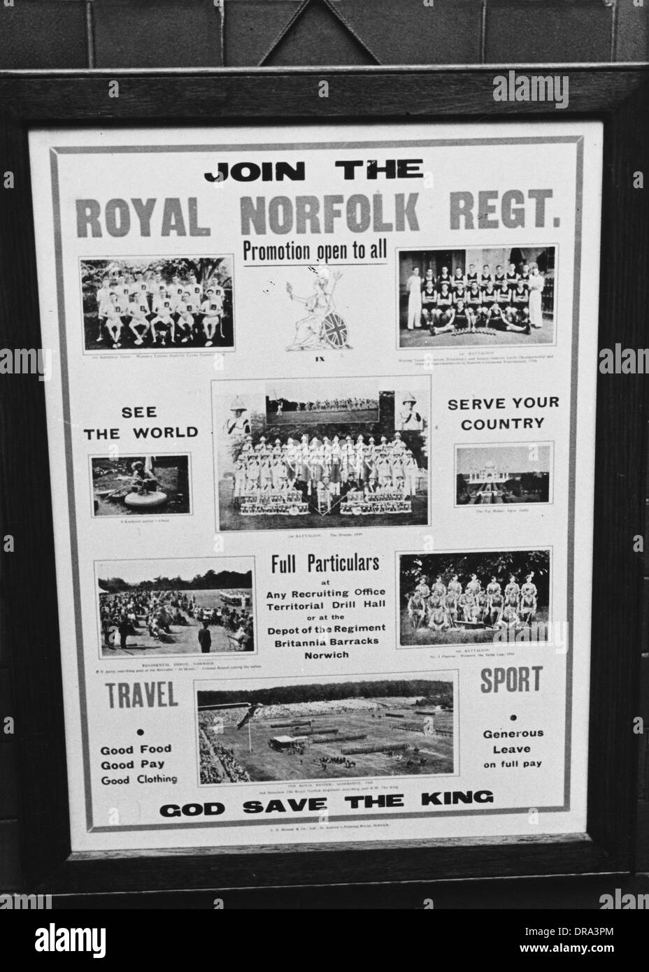 WWII-Rekrutierung Stockfoto