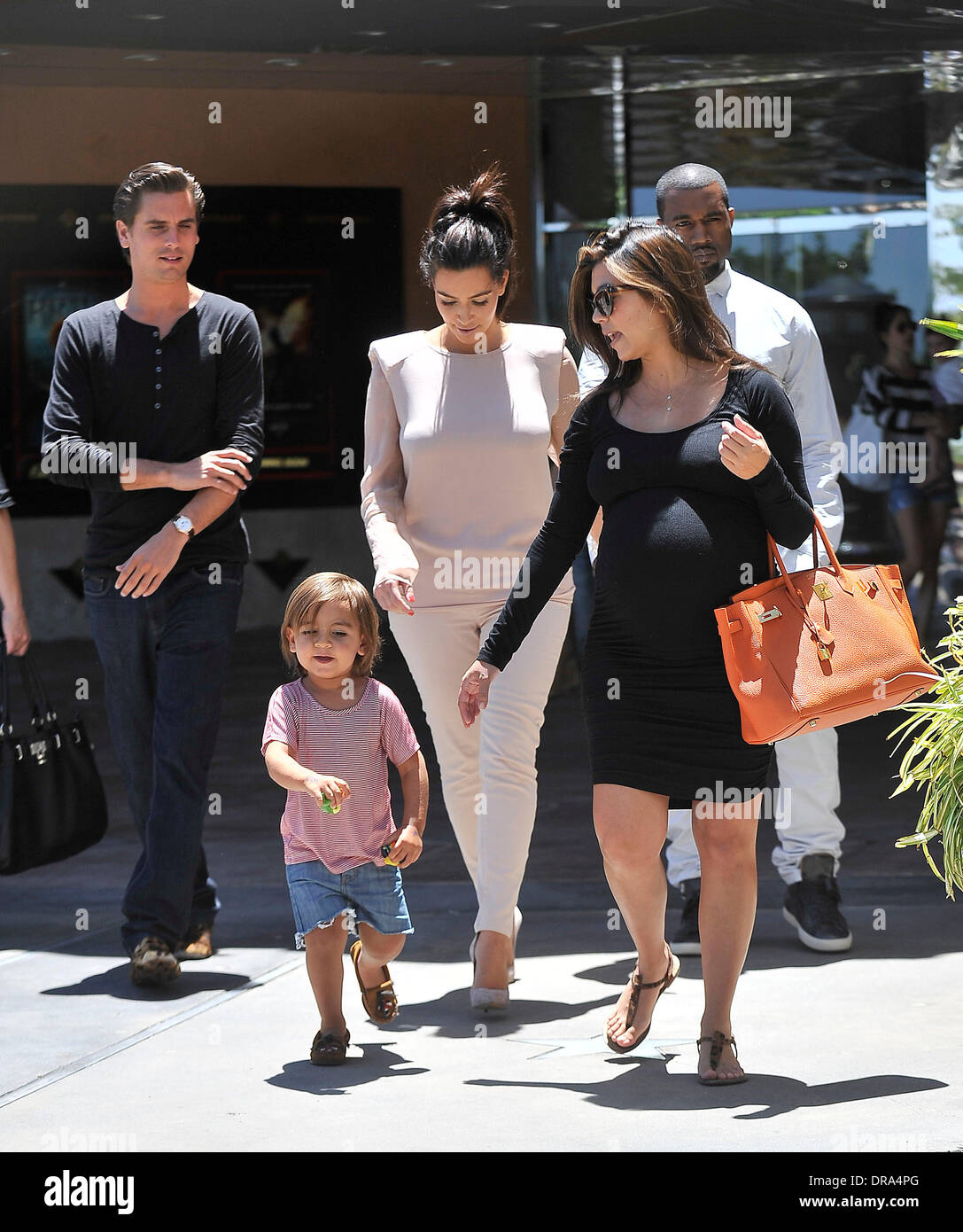Kourtney Kardashian And Kanye West Stockfotos Und Bilder Kaufen Alamy