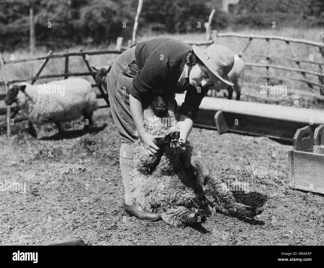 Land Mädchen des zweiten Weltkriegs Stockfoto