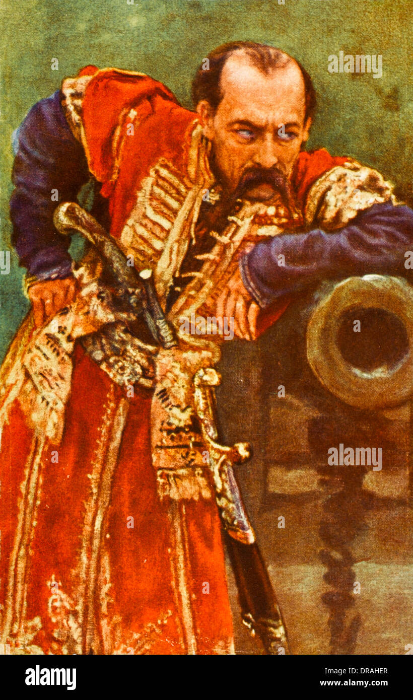 Ukrainische Hetman oder Chef Stockfoto