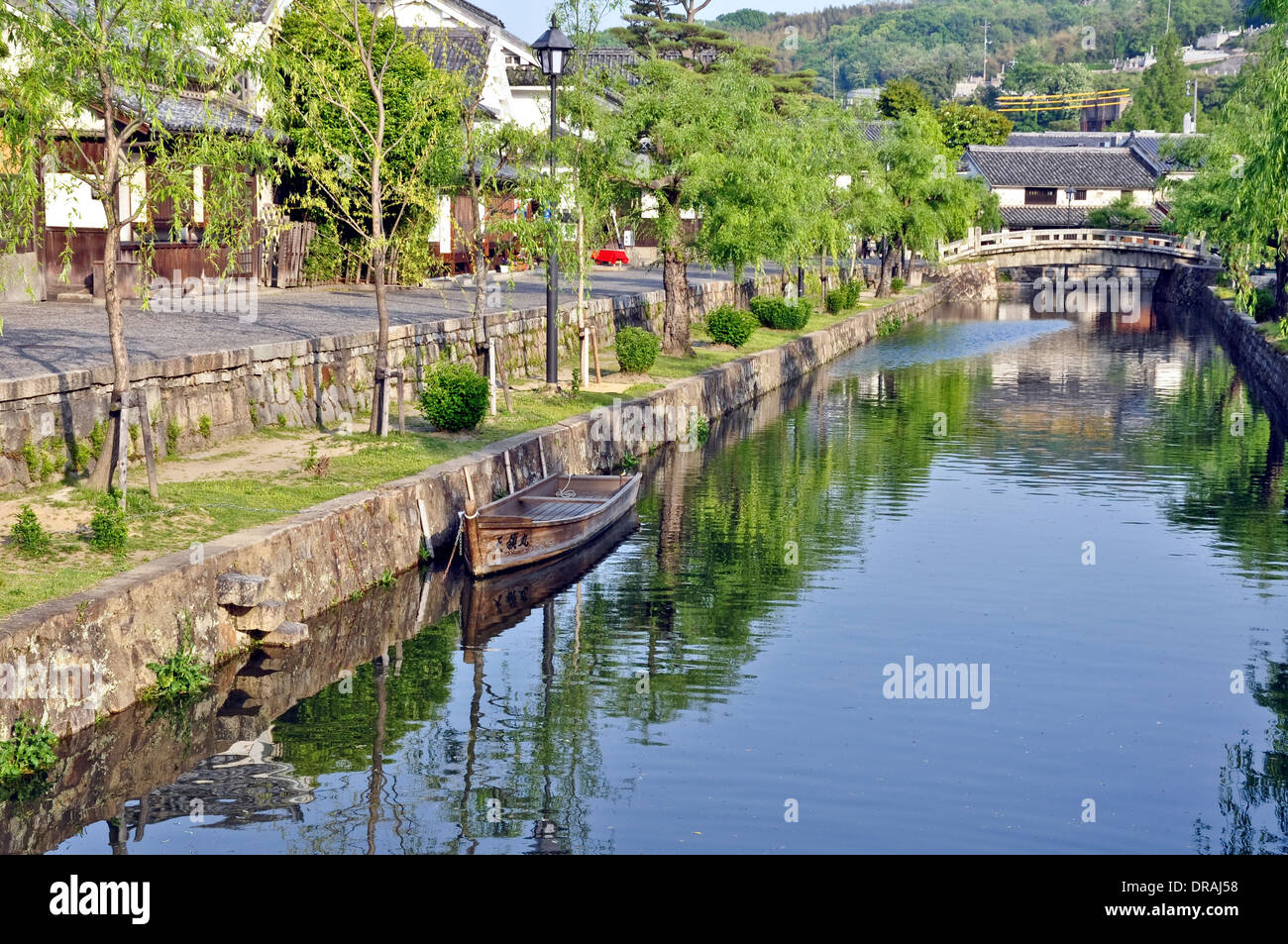 Kanal in Kurashiki - Chikoku, Japan Stockfoto