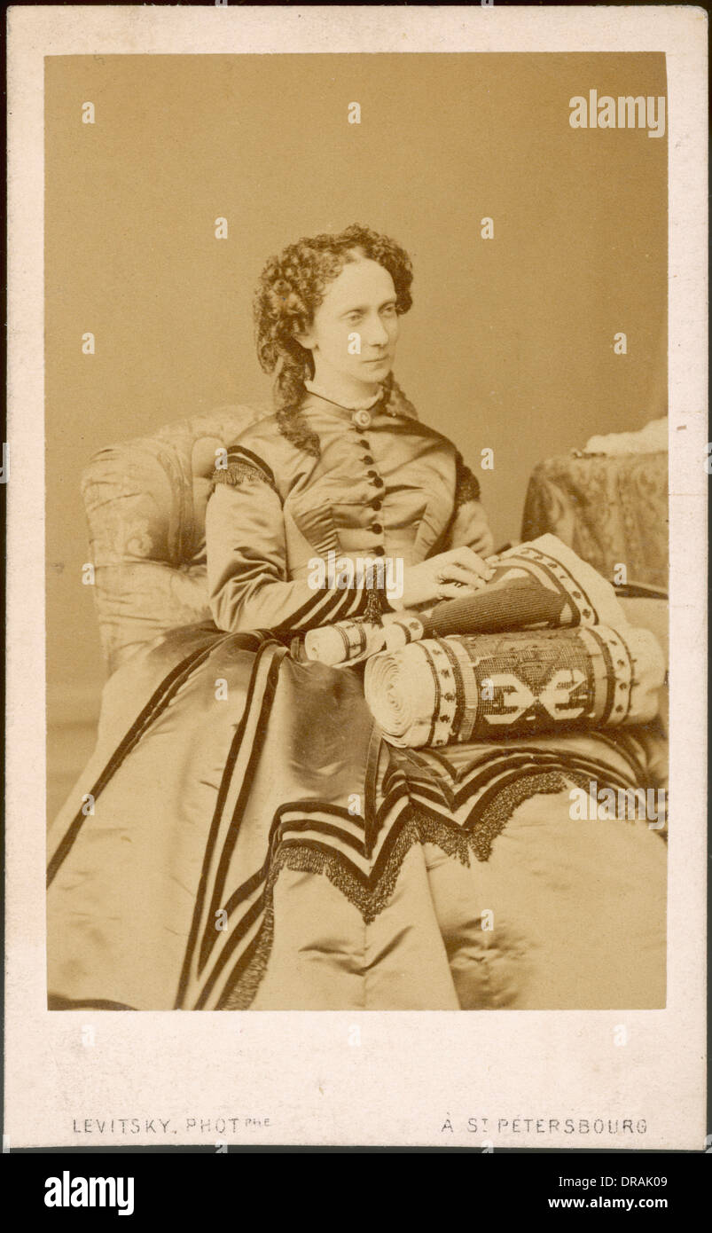 Maria Alexandrovna, Gemahl der Kaiserin von Russland Stockfoto