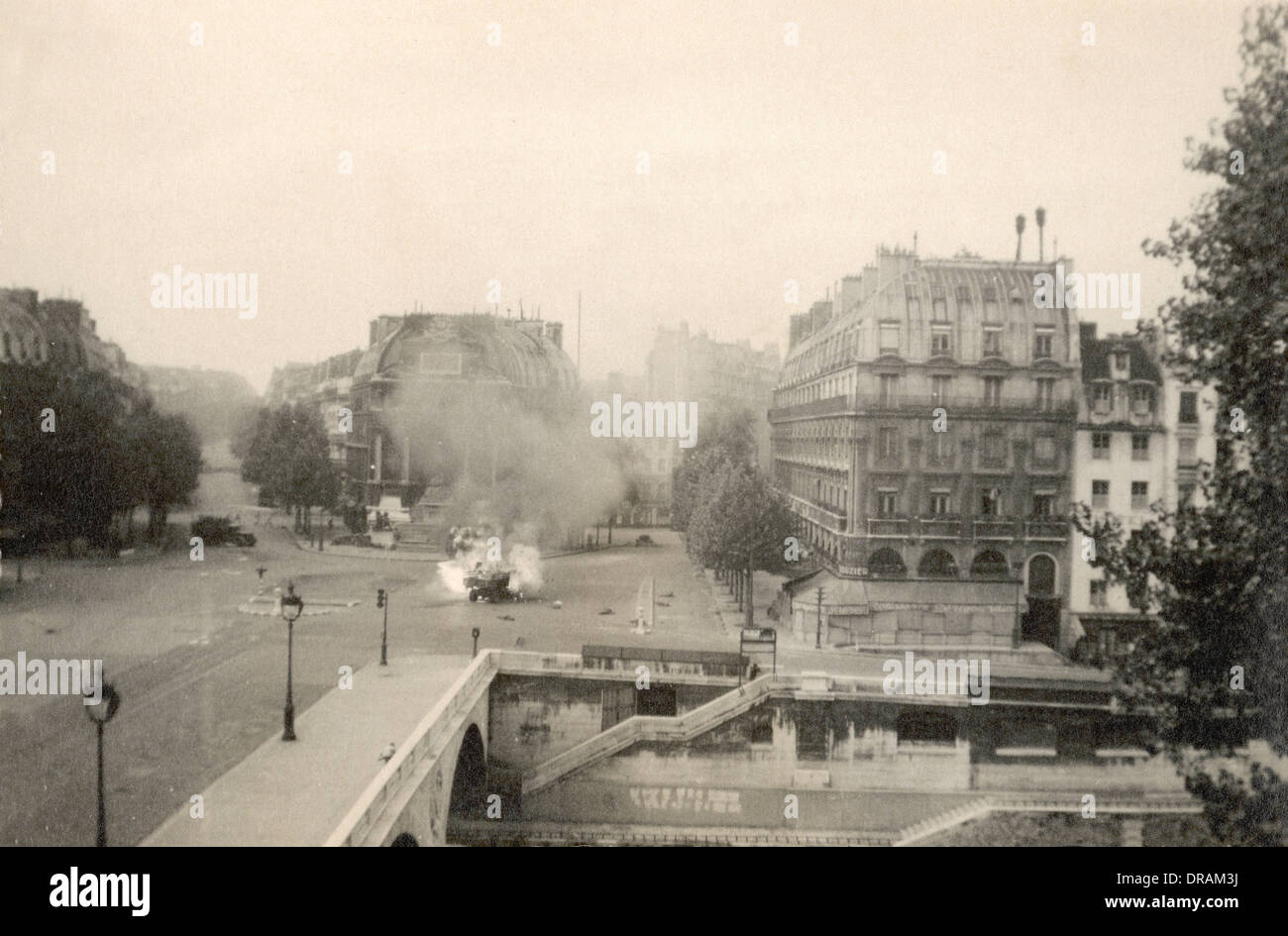 Deutsche LKW angegriffen durch Widerstand (1 von 2) Stockfoto