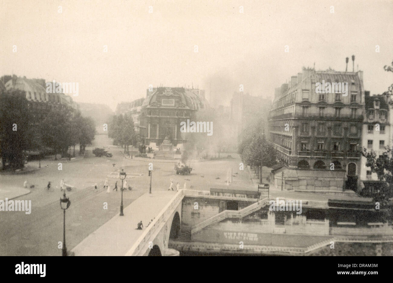 Deutsche LKW angegriffen durch Widerstand (2 von 2) Stockfoto