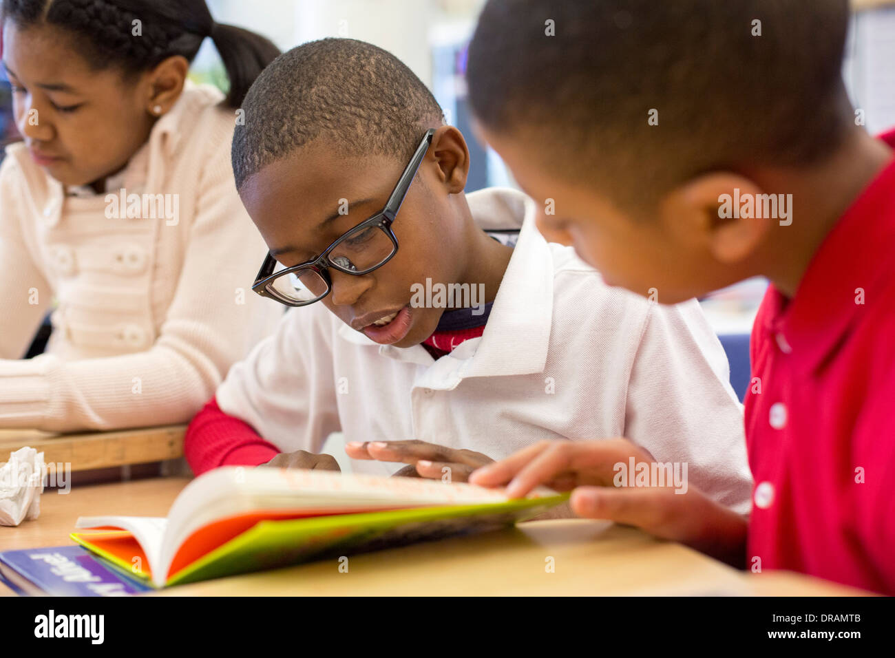 Fünfte Klasse Klassenzimmer Stockfoto