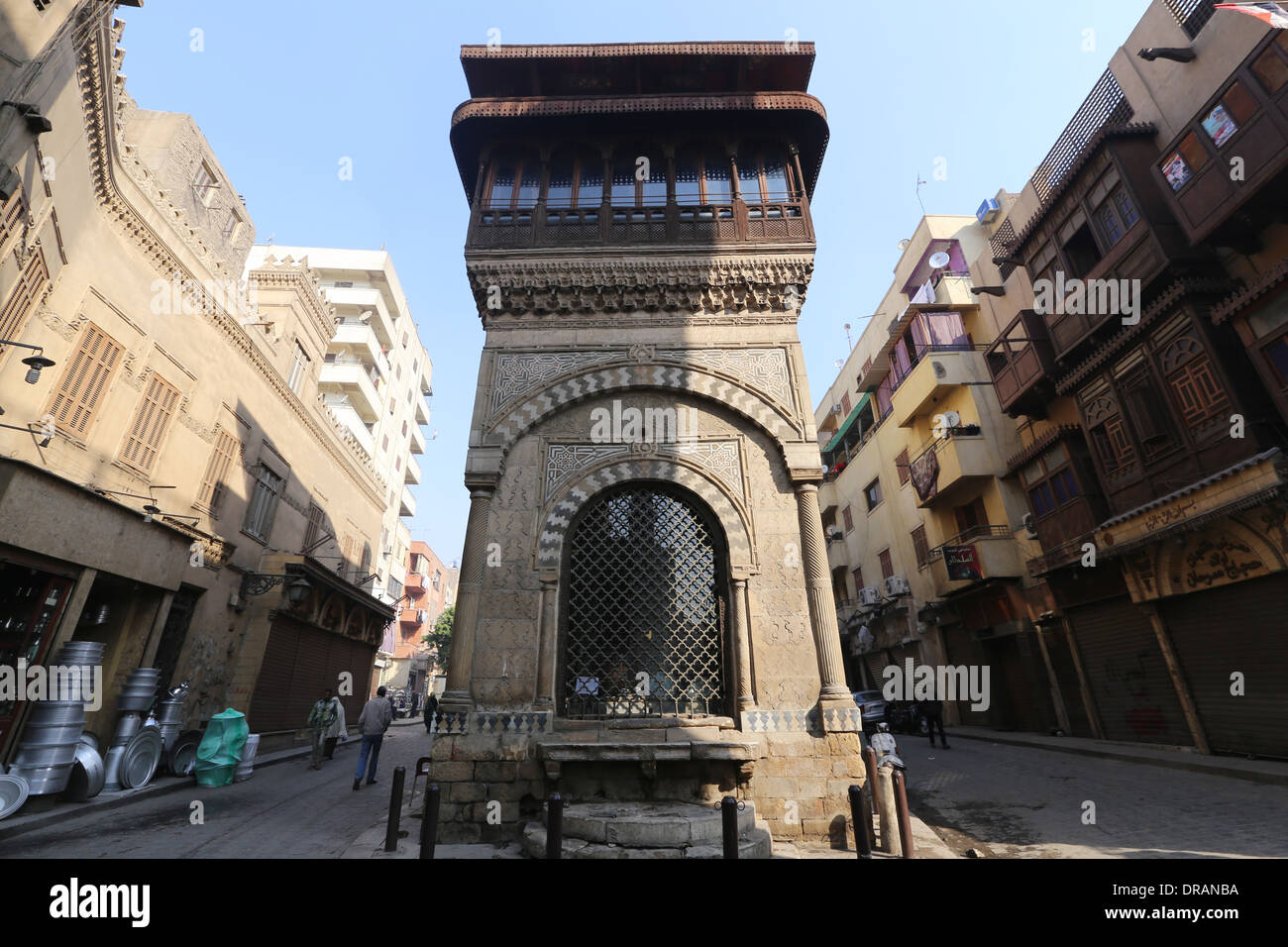 Alt-Kairo-Straße Stockfoto