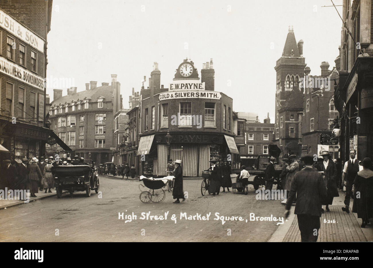 Hauptstraße und Marktplatz, Bromley, London Stockfoto