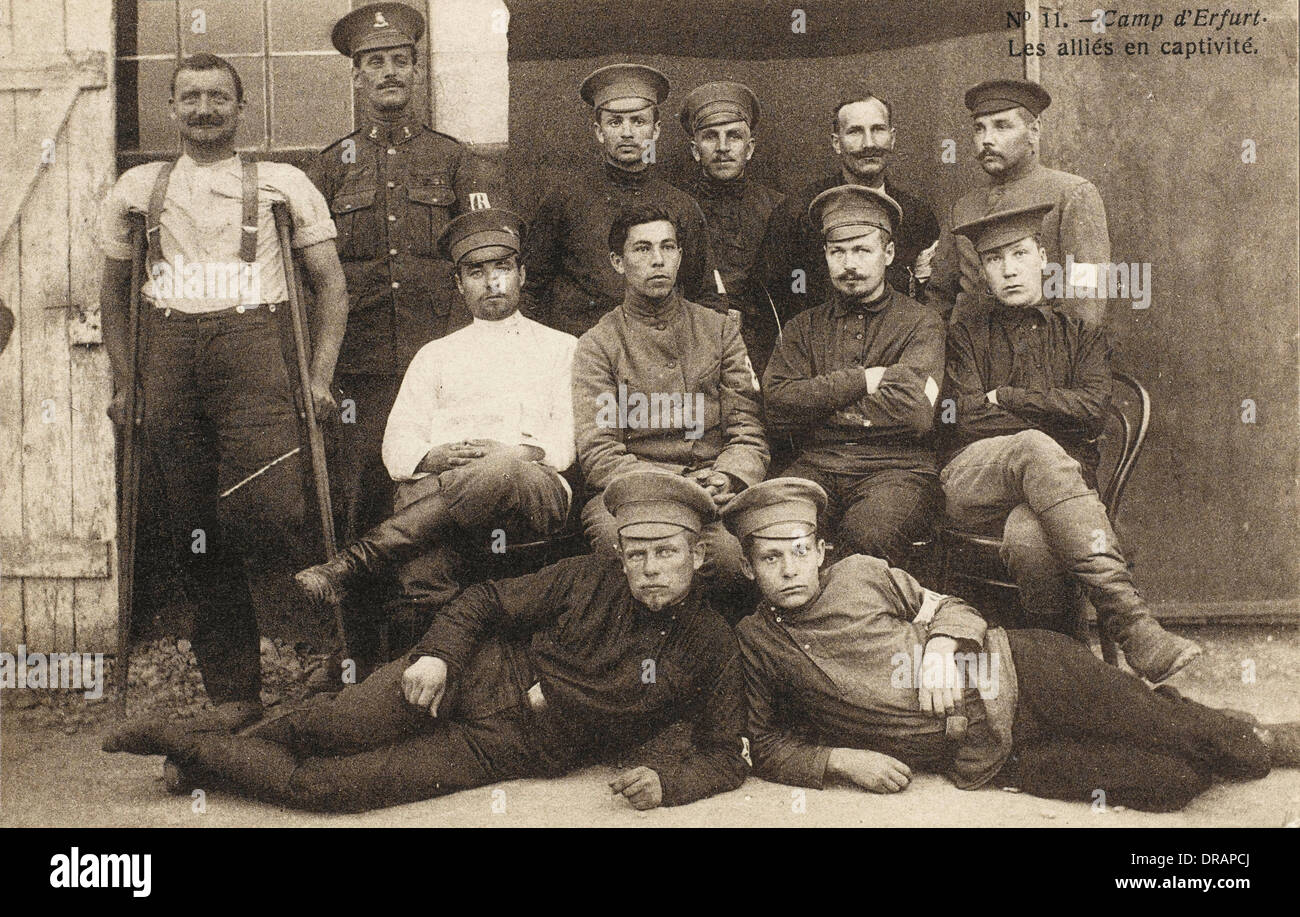 Russische Kriegsgefangene Stockfoto