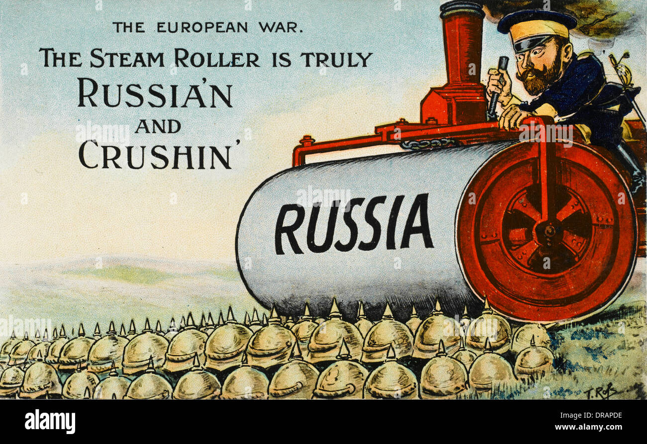 Britischen Cartoon satirising des ersten Weltkrieges Stockfoto
