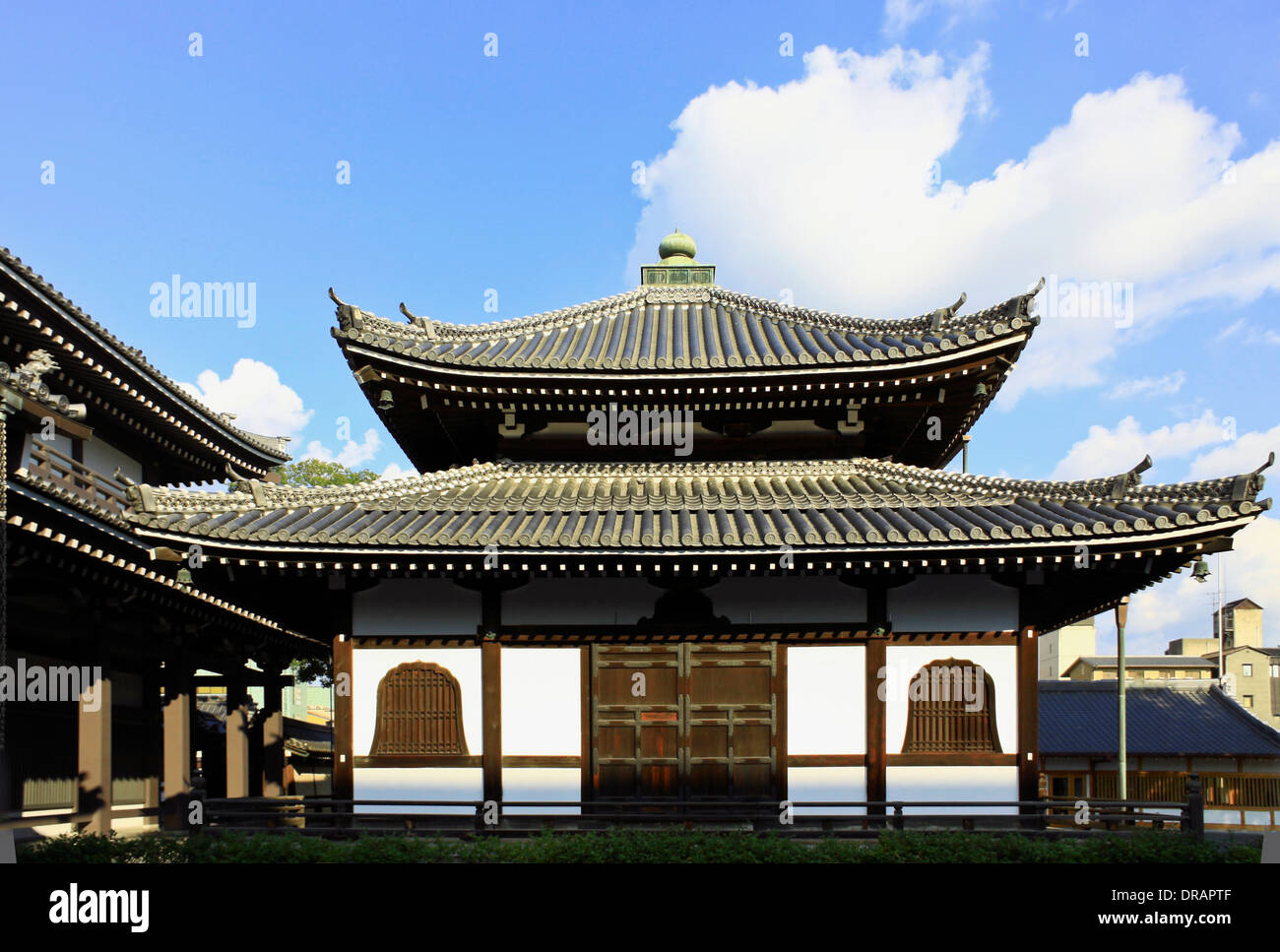 Nishi Honganji Tempels, Kyoto, Japan. Stockfoto