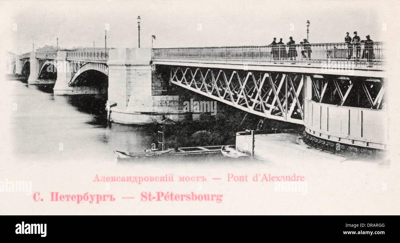 Liteyny Brücke, St. Petersburg, Russland Stockfoto