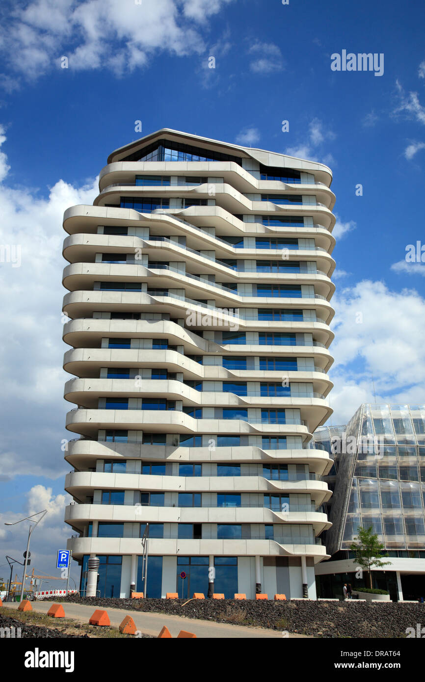 Marco Polo Tower, Hafencity, Hamburg, Deutschland, Europa Stockfoto ... Marco Polo Tower, Hafencity, Hamburg, Deutschland, Europa Stockfoto ...