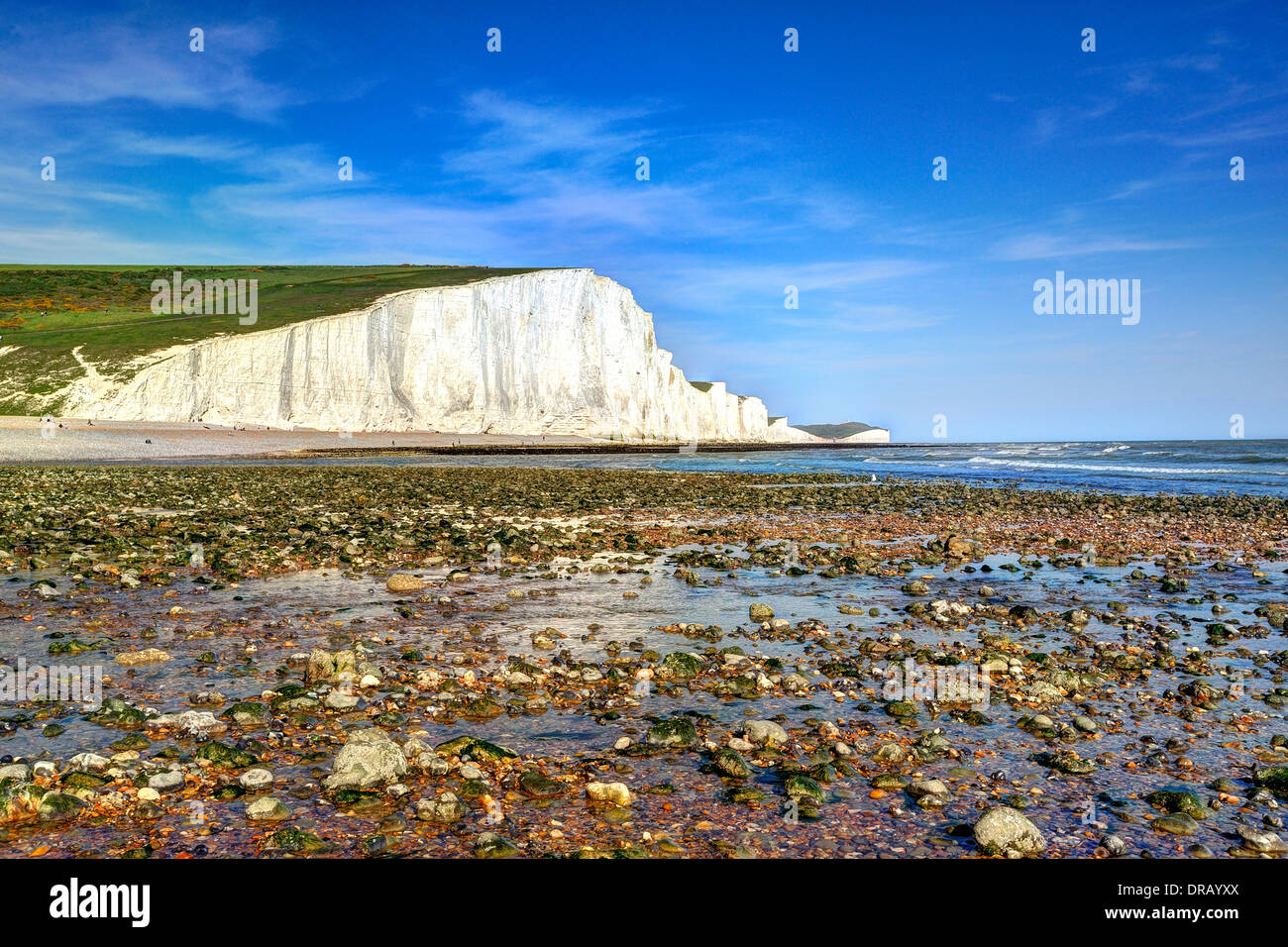 Küste von East Sussex Stockfoto