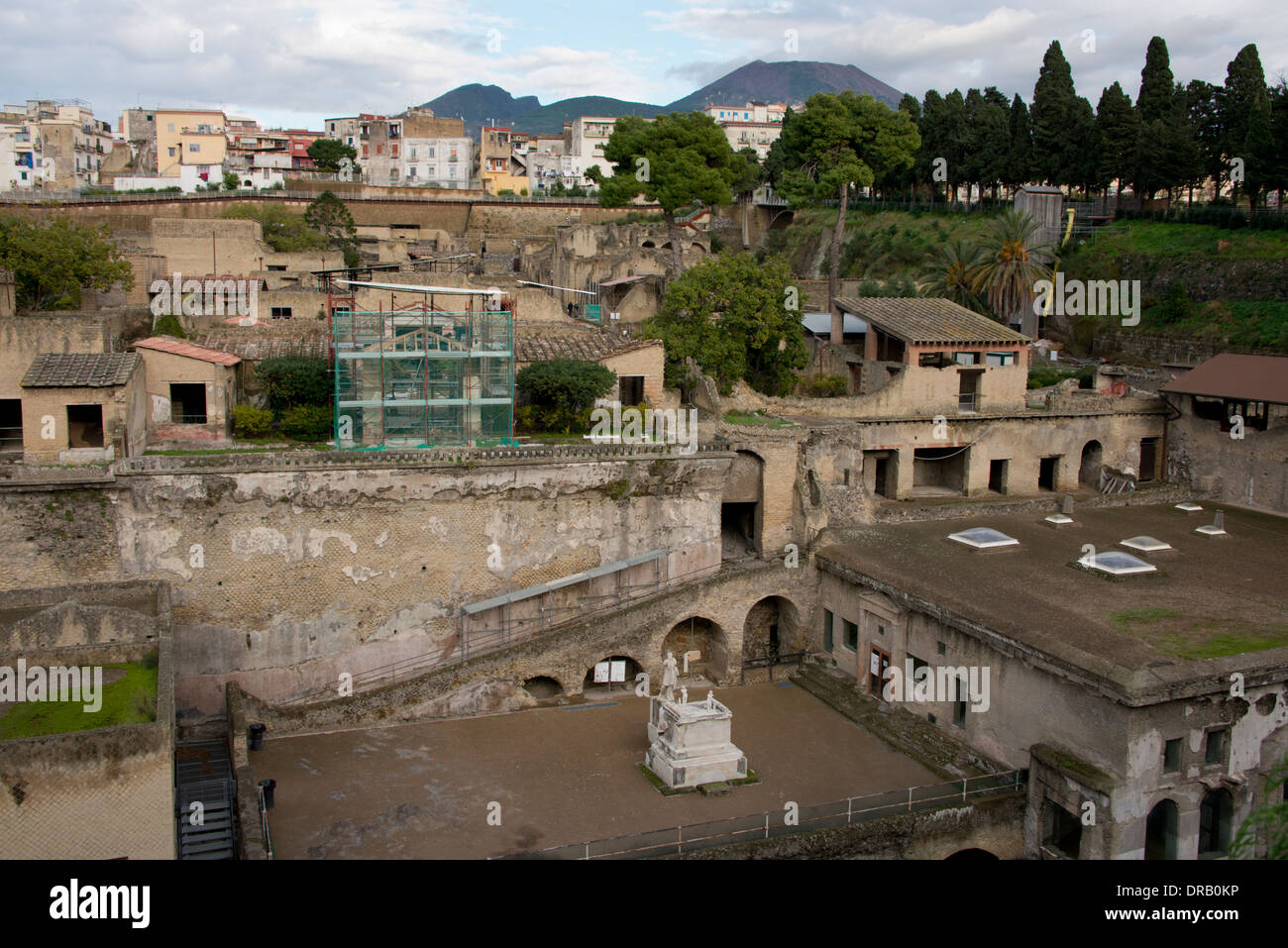 Italien Herculaneum Stadt Bedeckt Mit Asche Wenn Vesuv Im Jahre