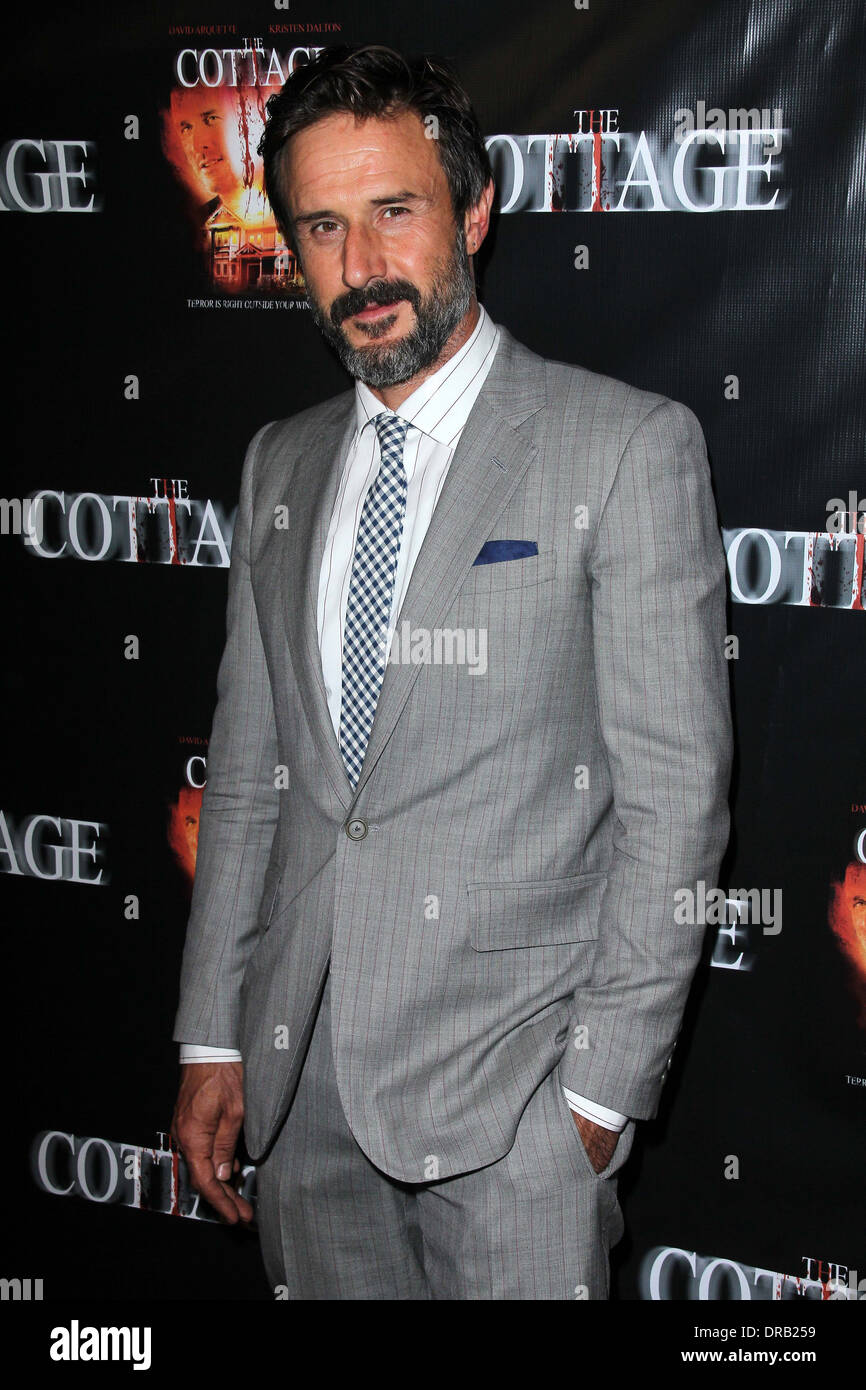 David Arquette in "Die Hütte" Premiere, Academy of Motion Picture Arts and Sciences, Beverly Hills, CA 28.09.12 Stockfoto