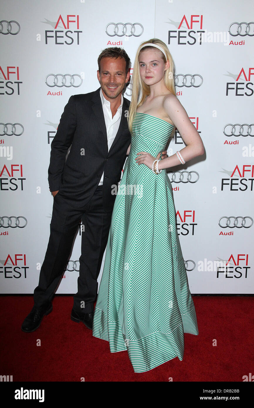 Stephen Dorff, Elle Fanning in der "Zaytoun" Screening-AFI FEST 2012, Chinese Theater, Hollywood, CA 07.11.12 Stockfoto