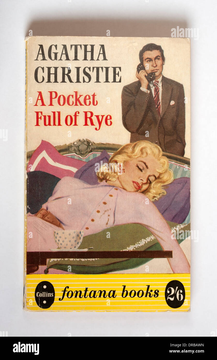 Agatha Christies A Pocket Full of Rye Taschenbuch Roman Stockfoto