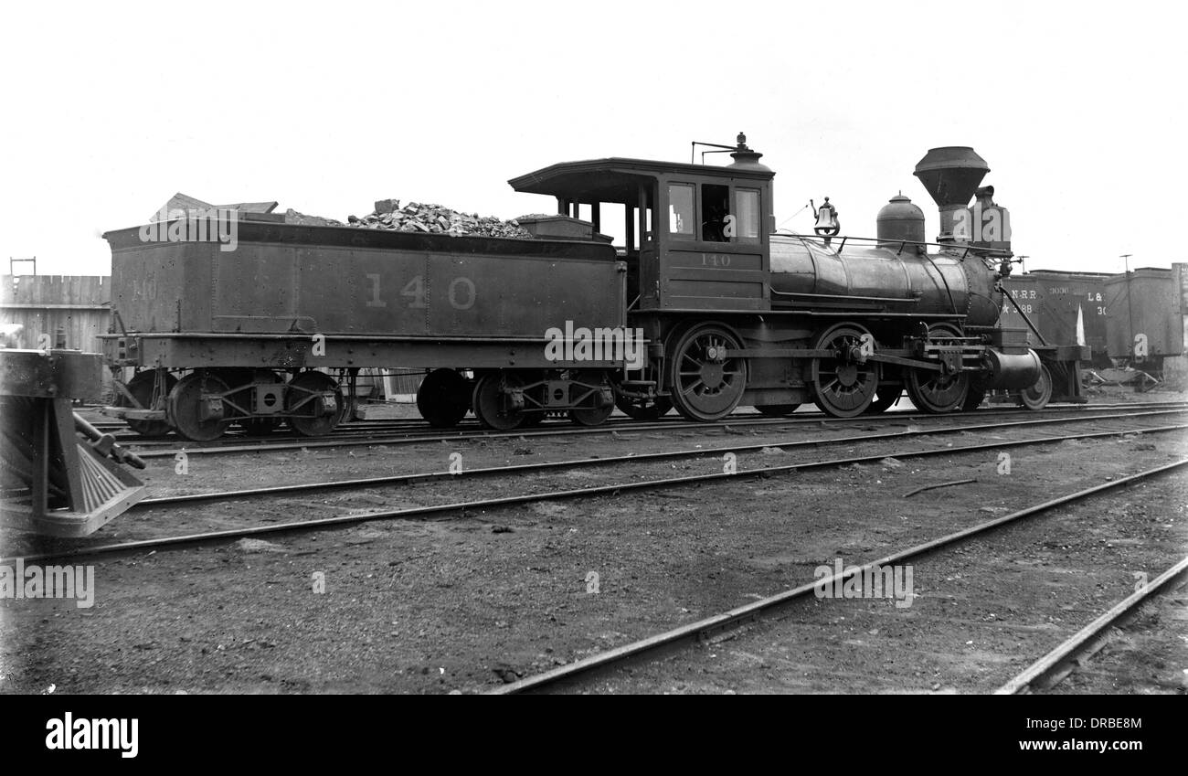 Louisville und Nashville Schiene Straße 2-6-0 "Mogul" Dampflok. Am Bowling Green, Kentucky, USA fotografiert im Jahre 1887/8. Stockfoto