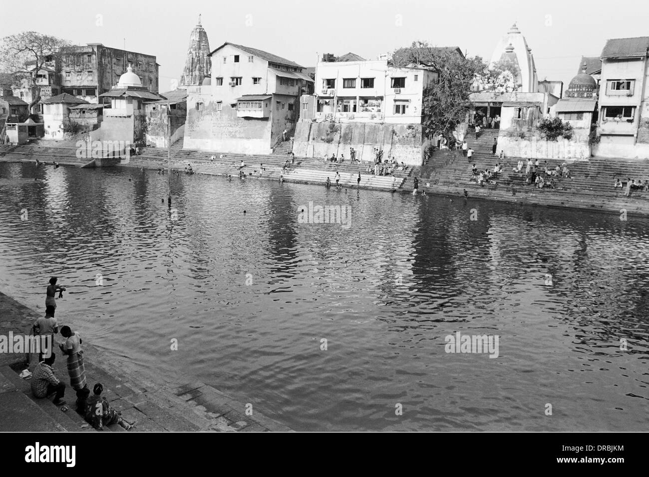 Banganga Heiligen Wassertank Mumbai Maharashtra Indien Asien 2002 Stockfoto