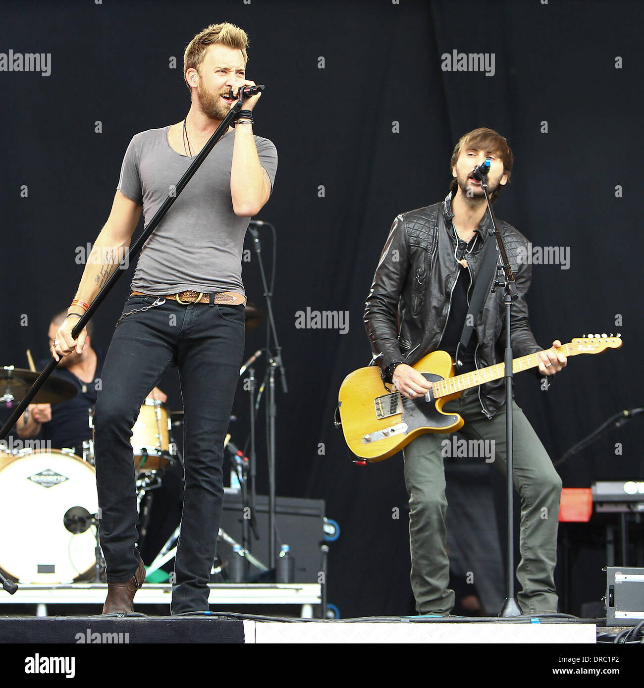 Charles Kelley und Dave Haywood von Lady Antebellum Hard Rock Calling - Hyde Park - Tag 2 London, England - 14.07.12 Stockfoto