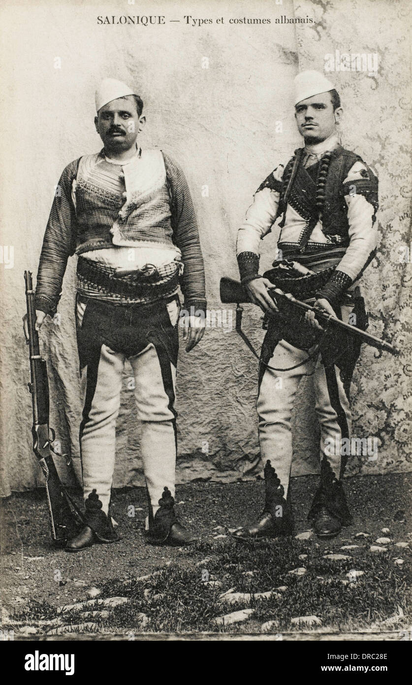 Albanien - zwei albanische Männer in Saloniki Stockfotografie - Alamy