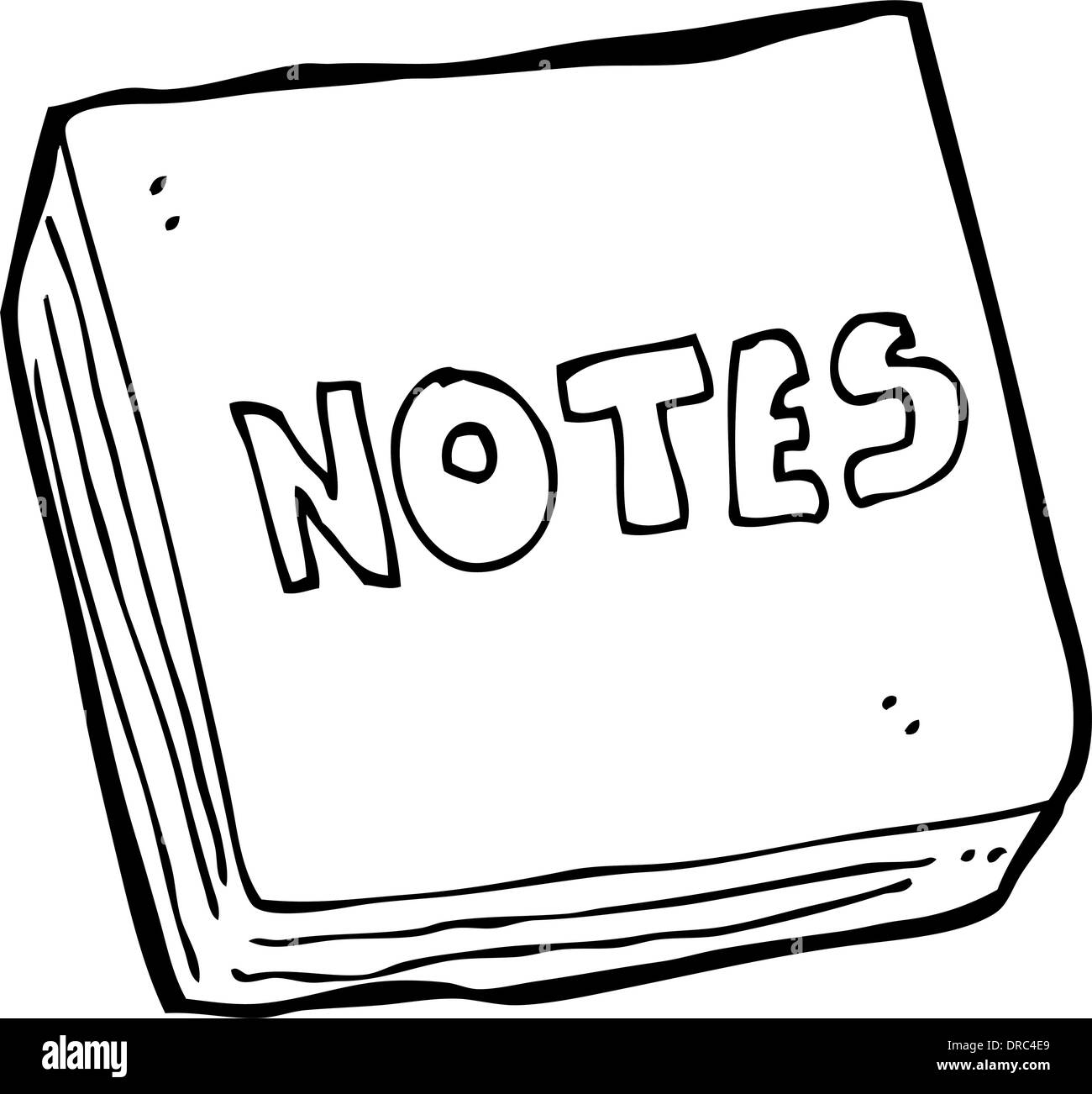 Cartoon-Notizen-pad Stock Vektor
