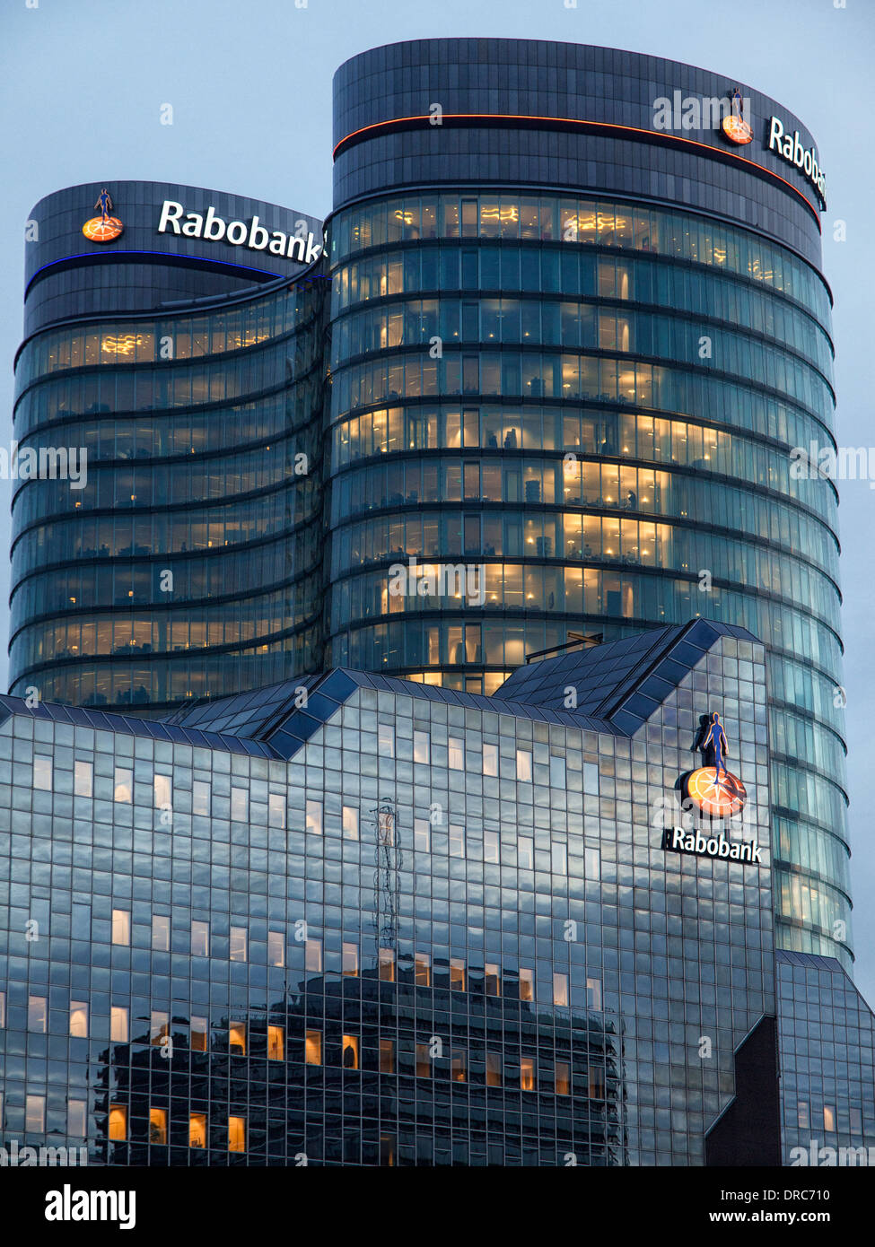 Die niederländische Rabobank-Hauptquartier in der Stadt Utrecht in den Niederlanden Stockfoto