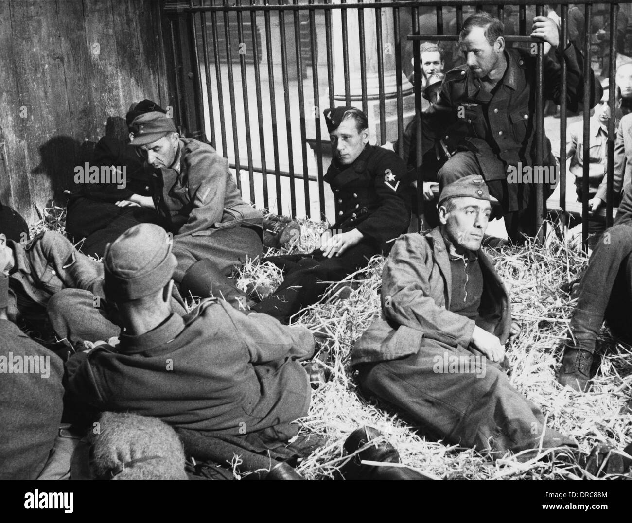Deutschen Kriegsgefangenen WWII Stockfoto