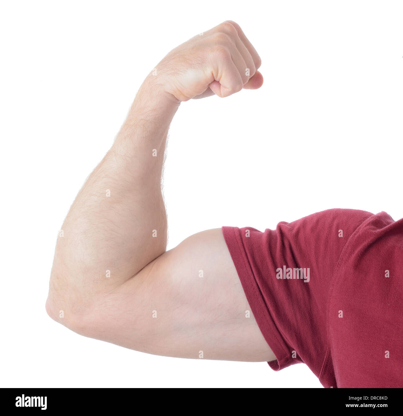 Begriff der macht, die auf einem weißen Hintergrund isoliert Stockfoto