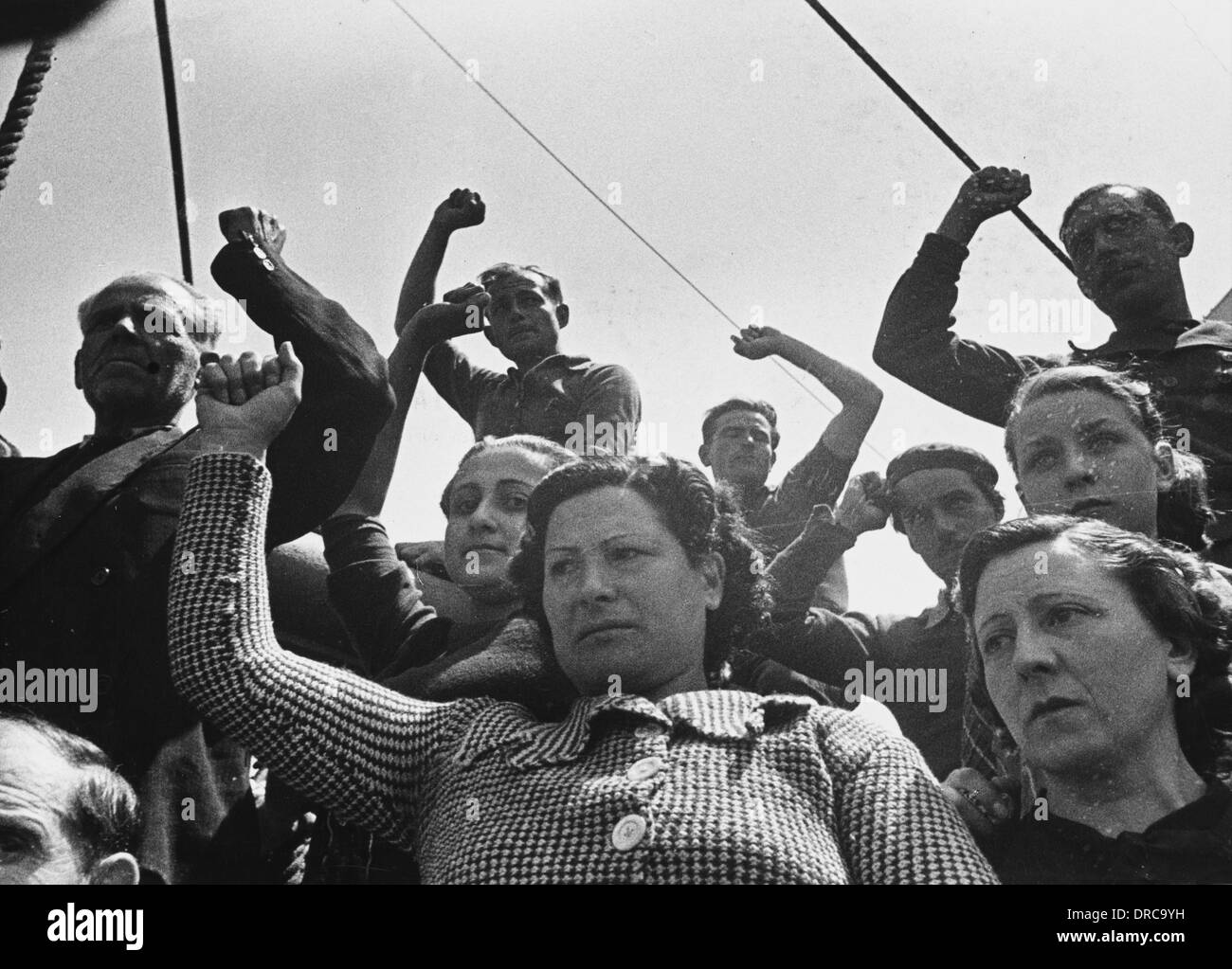 Hafen Arbeiter WWII Stockfoto