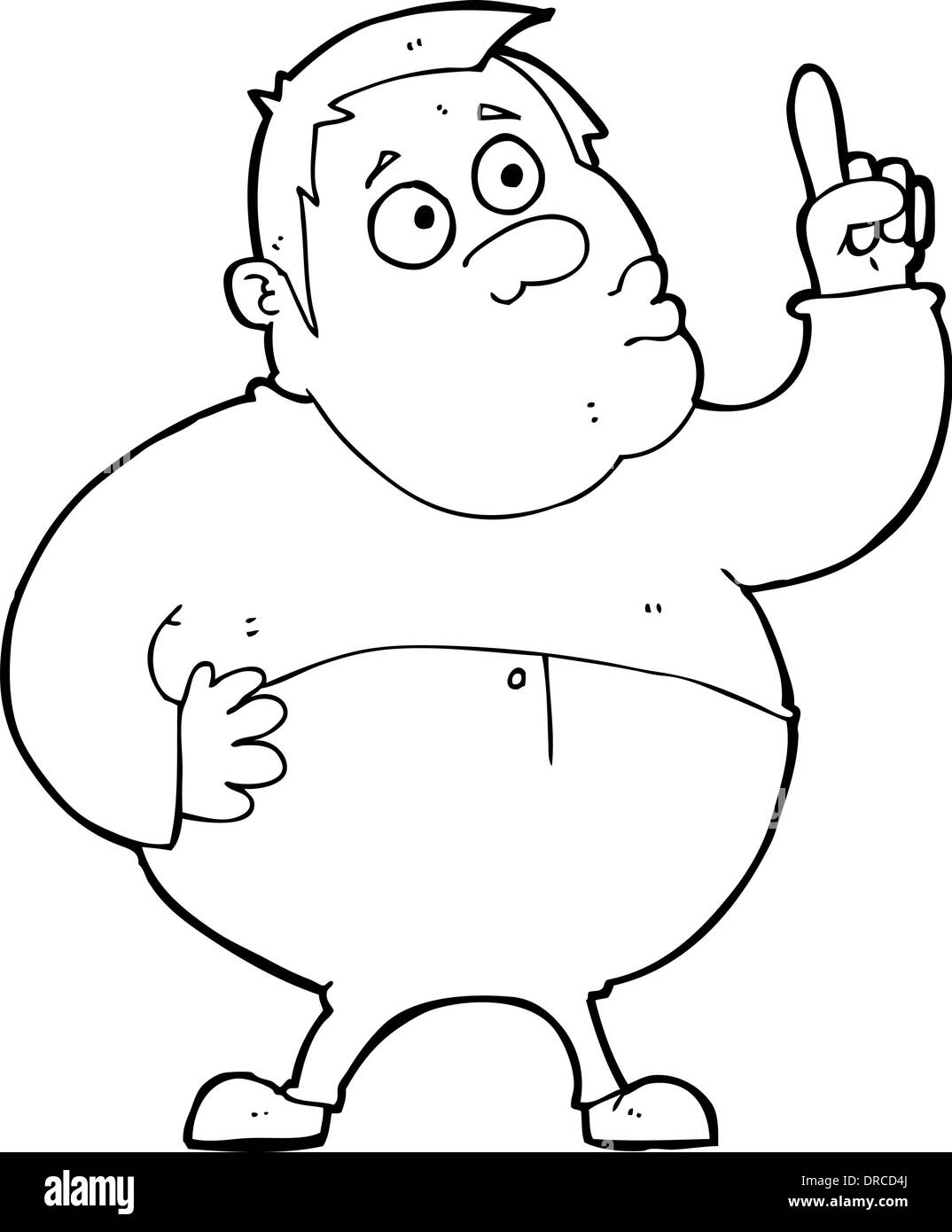 Karikatur Mann Fragen Frage Stock Vektor