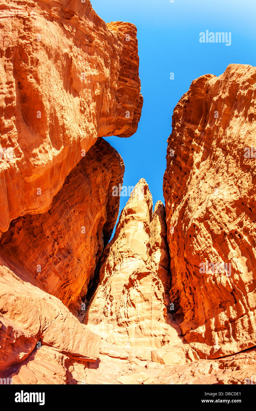 Solomon Säulen im Timna Nationalpark in Israel Stockfoto