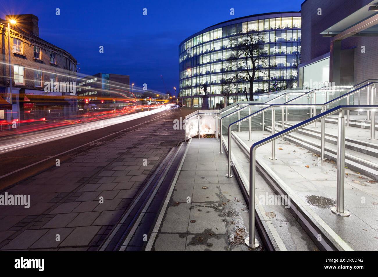 Rush Hour Hills Road, Botanic Haus, Cambridge, England, UK Stockfoto