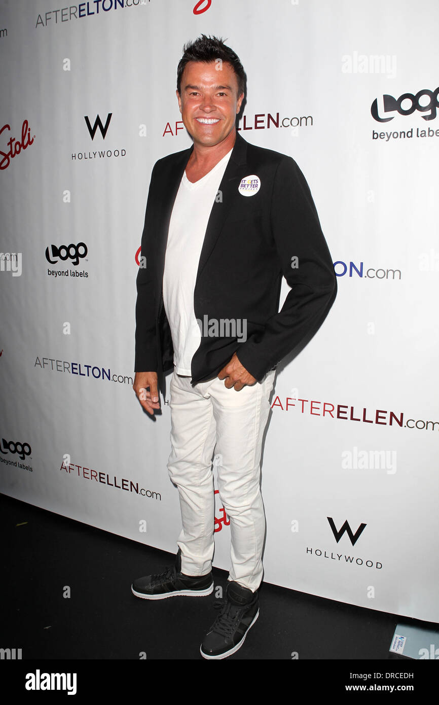 Michael Moloney Logos AfterEllen & AfterElton Antrittsrede "Hot 100 Party" statt auf Station Hollywood an W Hollywood Hotel Hollywood, California - 16.07.12 Stockfoto