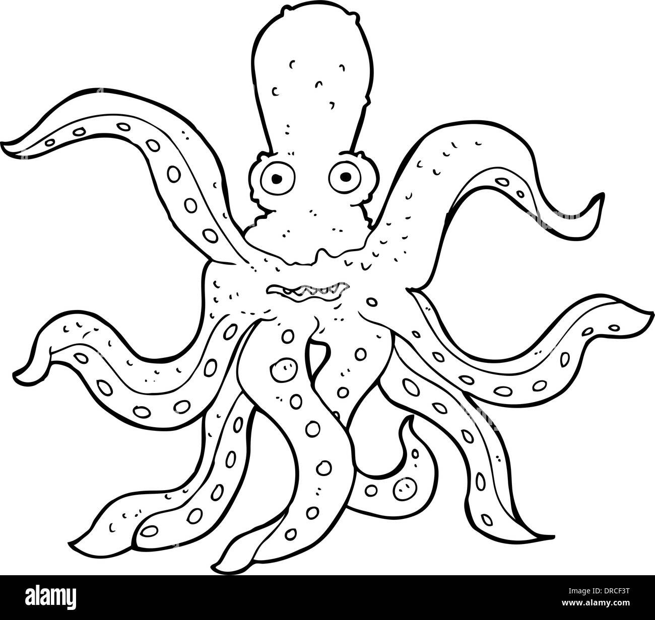 Cartoon Riesenkraken Stock Vektor