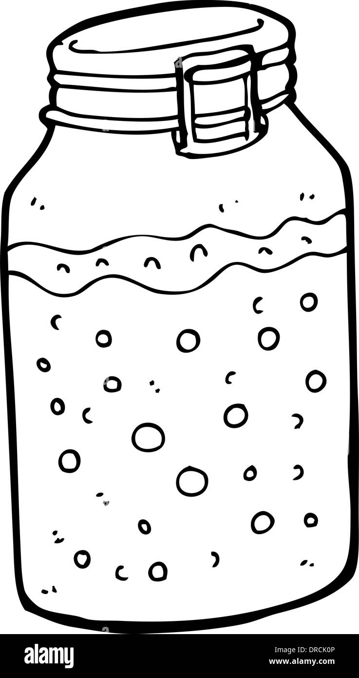 Cartoon-hausgemachte Konserve Stock Vektor