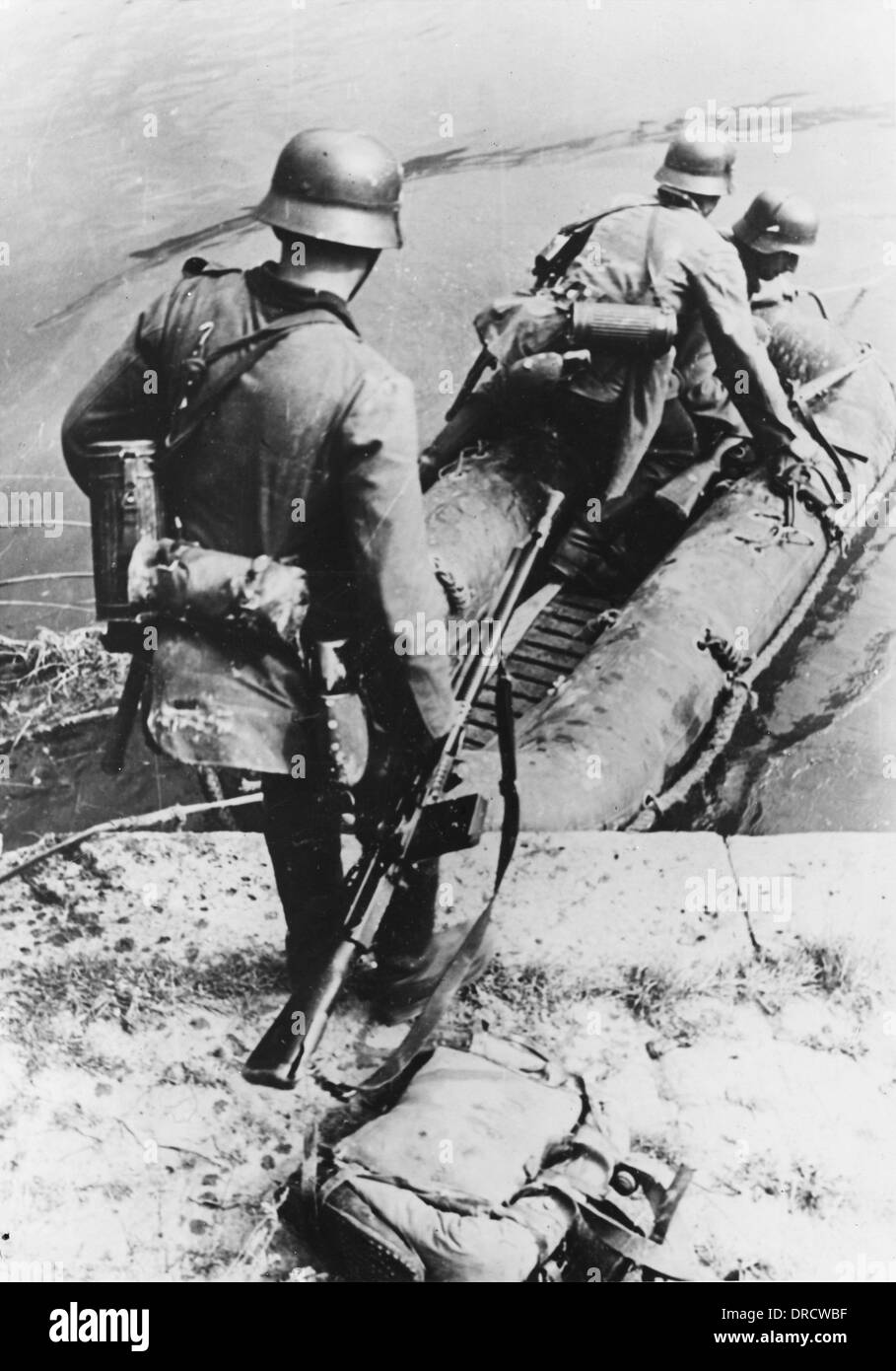 WWII deutsche Soldaten Stockfoto