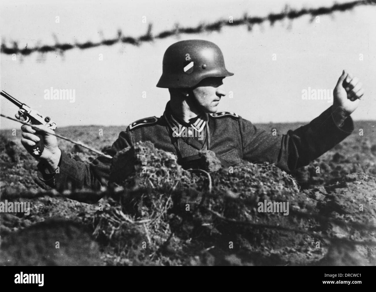 Deutscher Soldat WWII Stockfoto