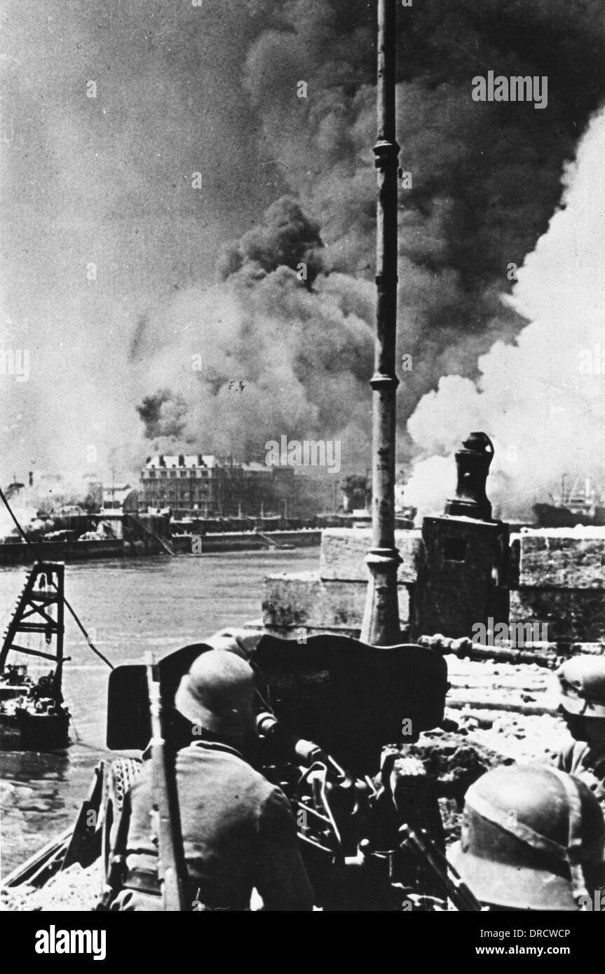 Zerstörung des zweiten Weltkriegs Rouen Stockfoto